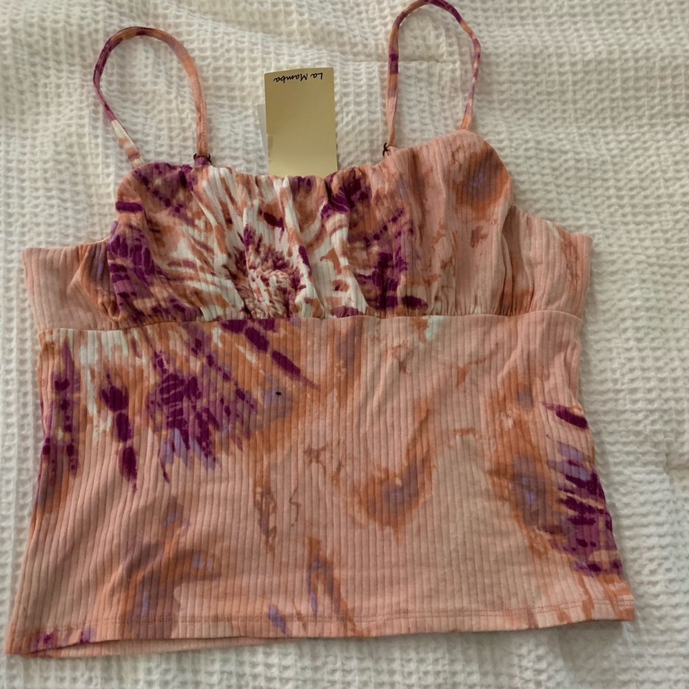 Tie die crop top